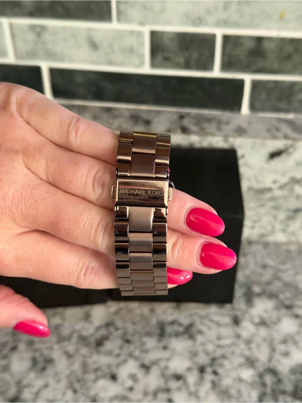 Michael Kors Rose Gold Tone Women's Bracelet Watch with Light Dial